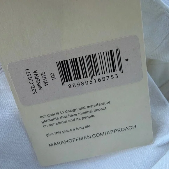 Mara Hoffman full circle Minerva white top size 4 NEW! New with tags! - Picture 12 of 12